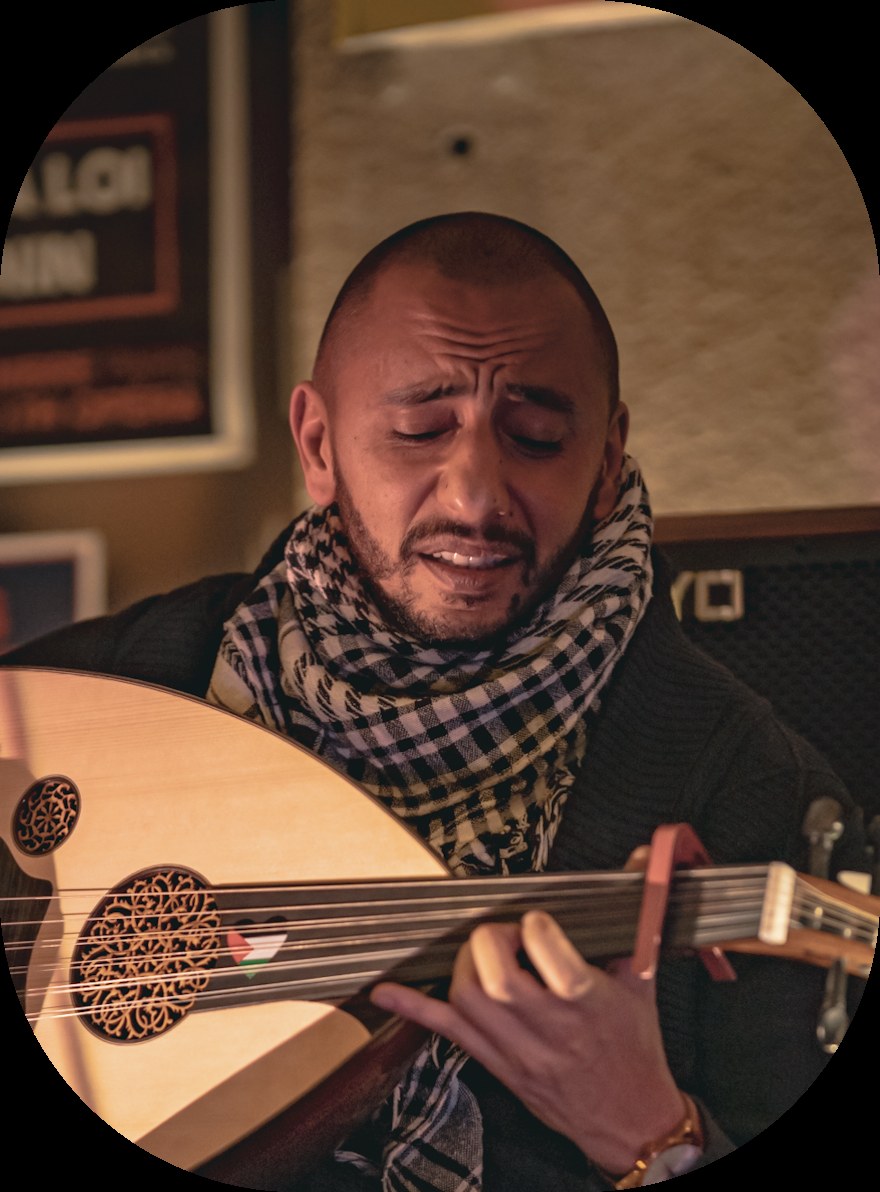 Portrait of Majdi Zouari, oud player
